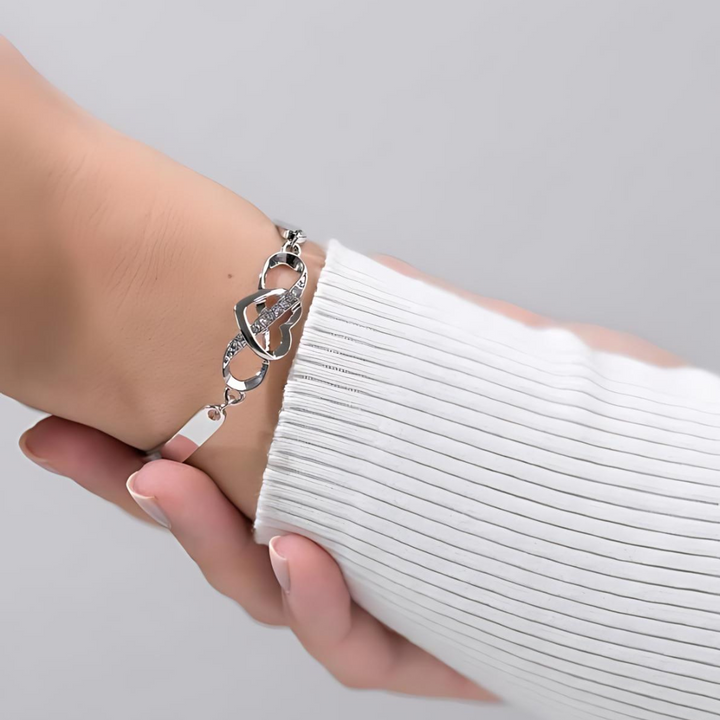 BRACCIALE CUORE INFINITO CON DEDICA