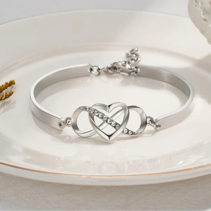 BRACCIALE CUORE INFINITO CON DEDICA