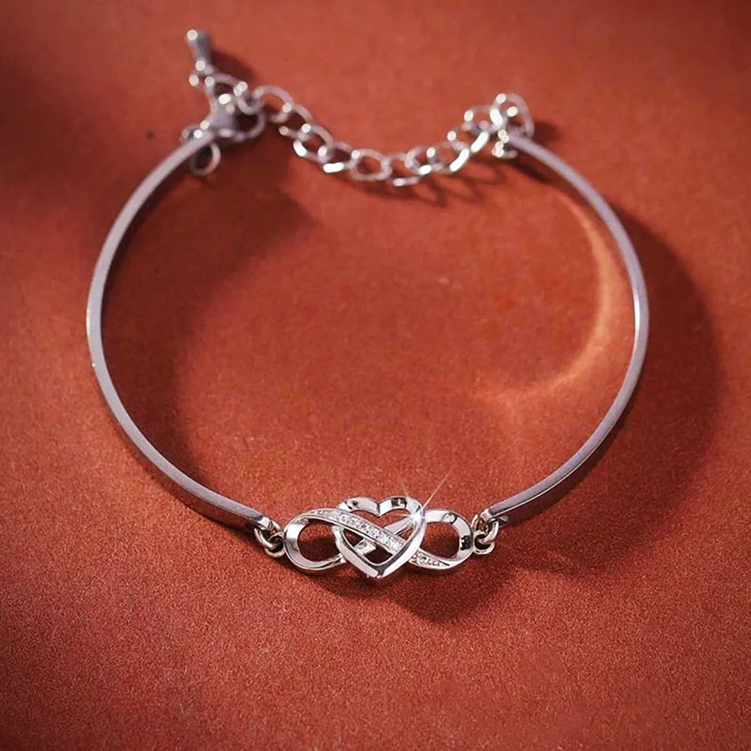 BRACCIALE CUORE INFINITO CON DEDICA