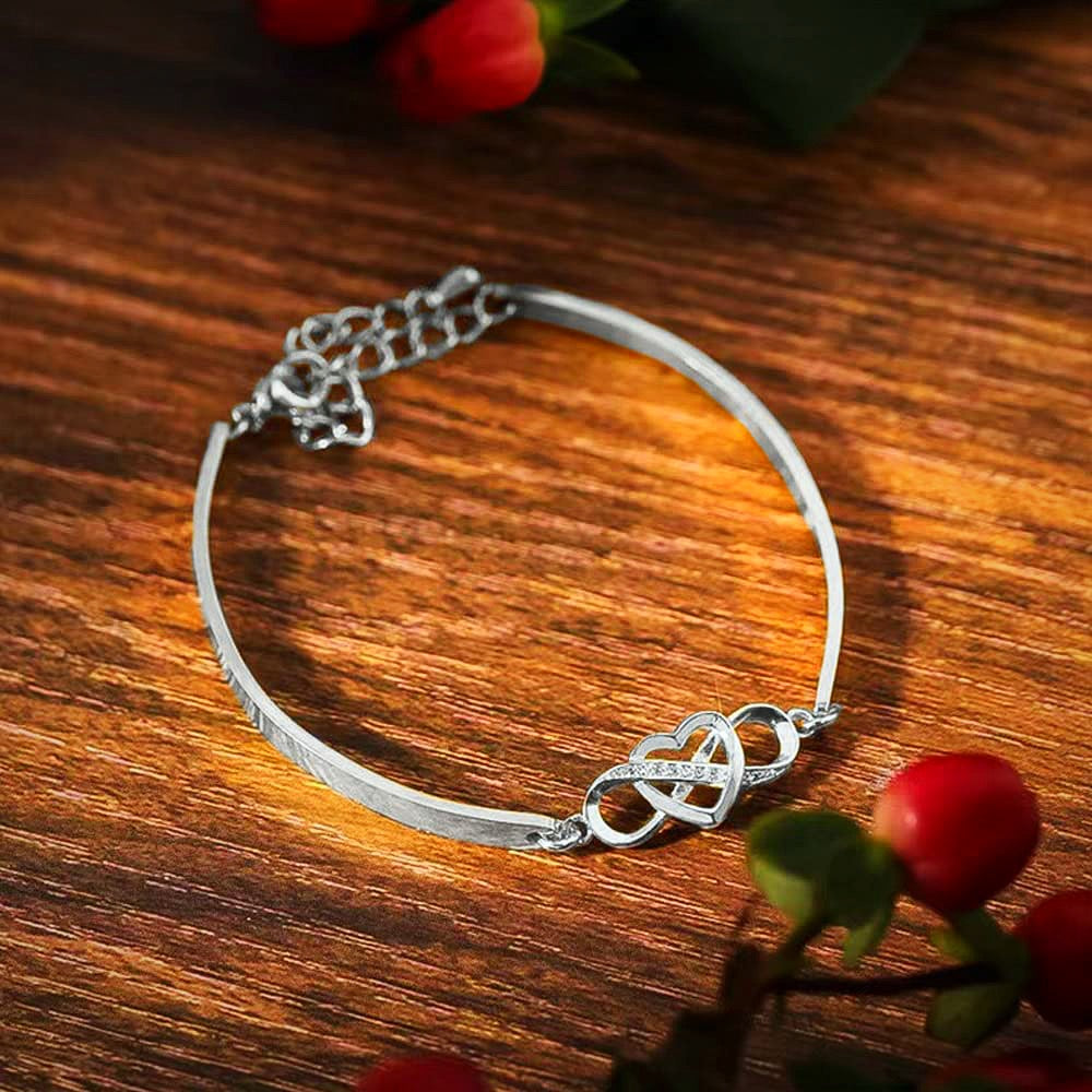 BRACCIALE CUORE INFINITO CON DEDICA