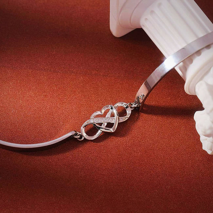 BRACCIALE CUORE INFINITO CON DEDICA